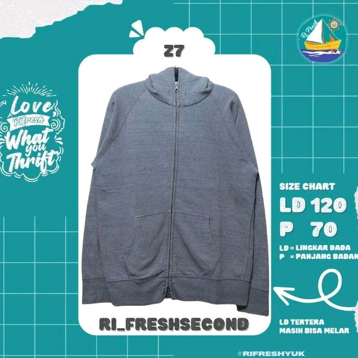 ZIPPER HOODIE GLOBAL WORK (S) ORIGINAL