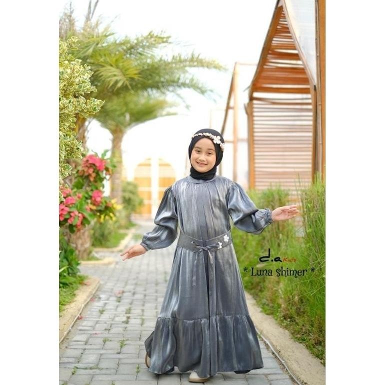 Terlaris Gamis Shimer Anak Luna Shimer Series - Gamis Anak Terbaru Cod