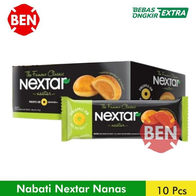 

Ready Nabati Nextar Nastar 1 Pak Box 10 Pcs Pine Jam Nanas Kue Cookies Terbaik