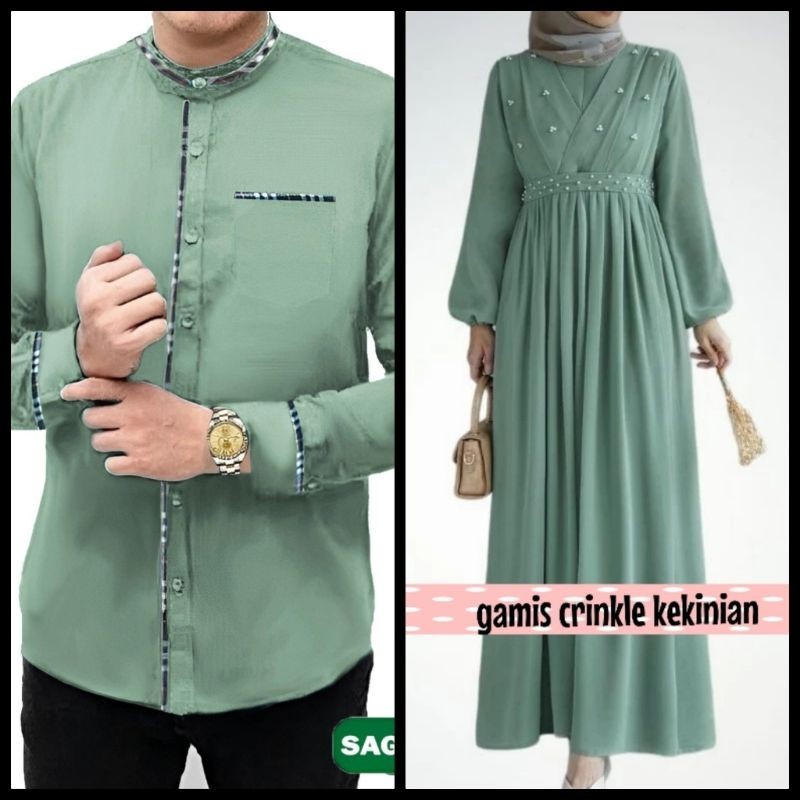 TYANA COUPLE / GAMIS DRESS BAJU KEMEJA KOKO KURTA LEBARAN COUPLE PASANGAN AYAH IBU SUAMI ISTRI JUMBO