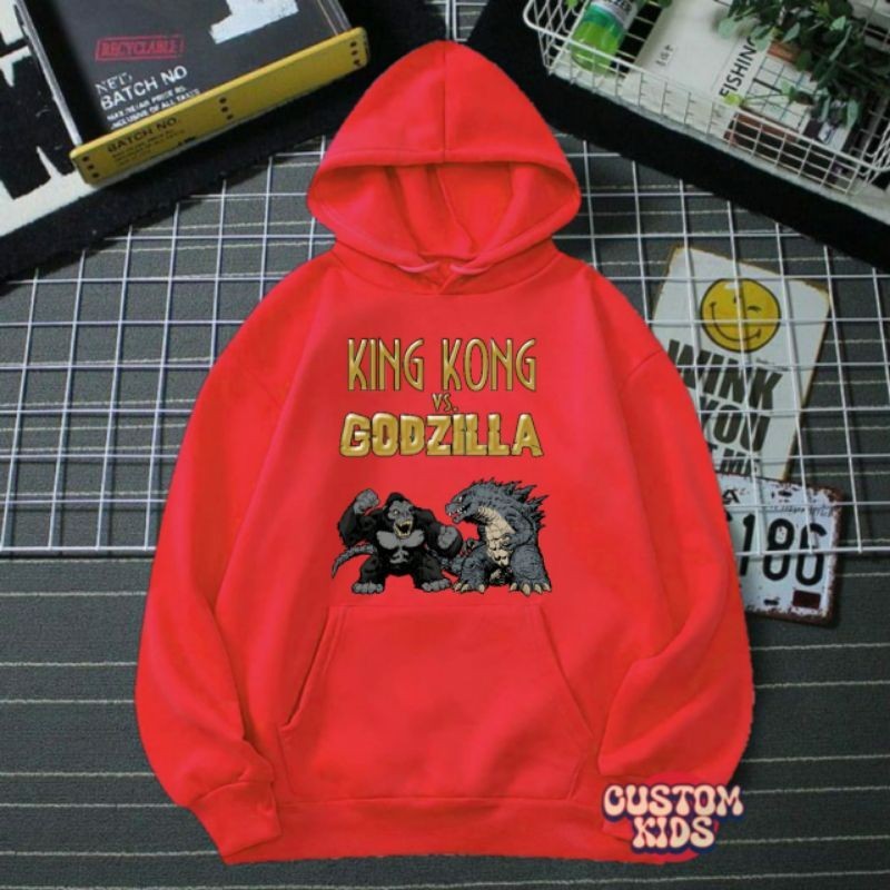 sweater hoodie anak KING KONG VS GODZILLA