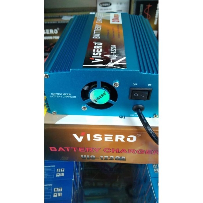 Smart Fast Charger Aki 20A 12V - Cas Aki Otomatis - Visero