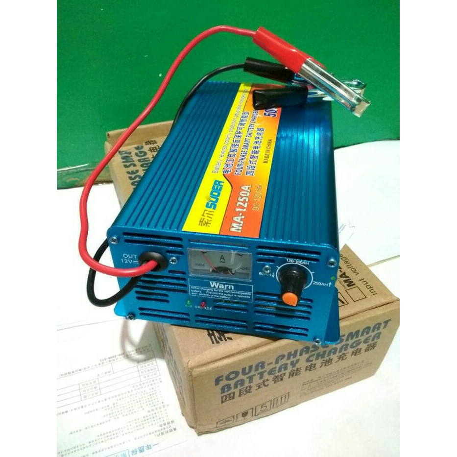 Charger Battery / Charger Aki Otomatis 50A /12volt - Smart Charger