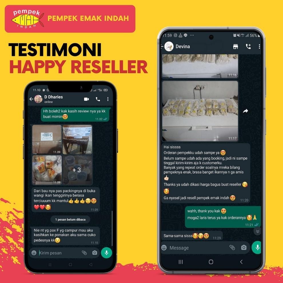 

Pempek Emak Indah - Paket Khusus Reseller Pempek Emak Indah 5 Paket (15 Pax) - Pempek Mpenak Palembang Asli Ikan Tenggiri Terbaik