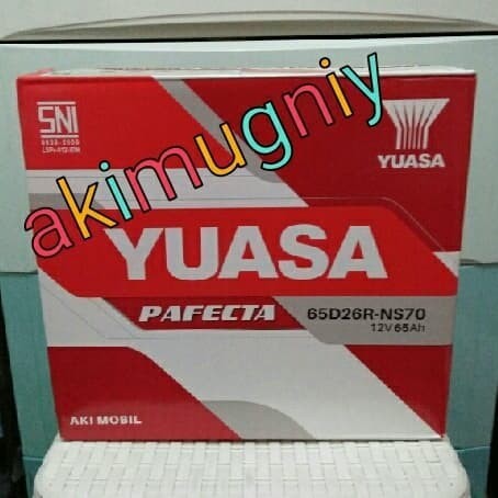 aki yuasa pafecta ns70 65ah 12v aki basah gs massiv ns autocraft