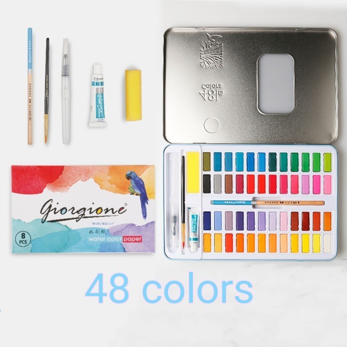 

Giorgione 48 Colors Solid Watercolor Cat Air Box Set