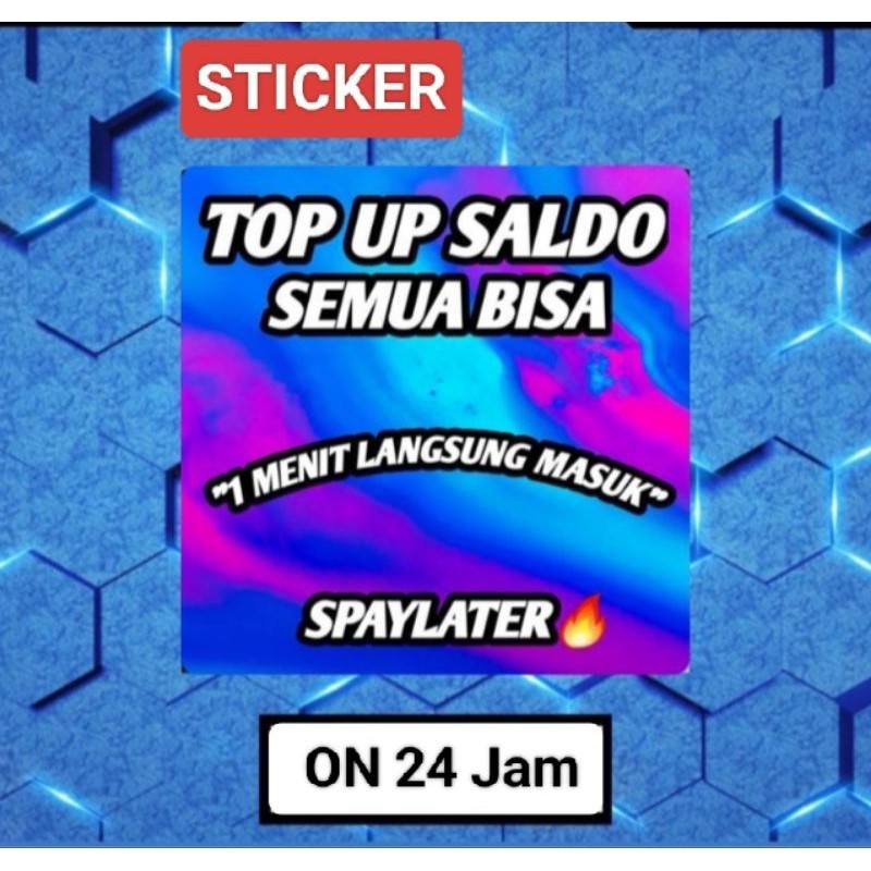 

Sticker Top Art Saldo Semua On 24 Jam