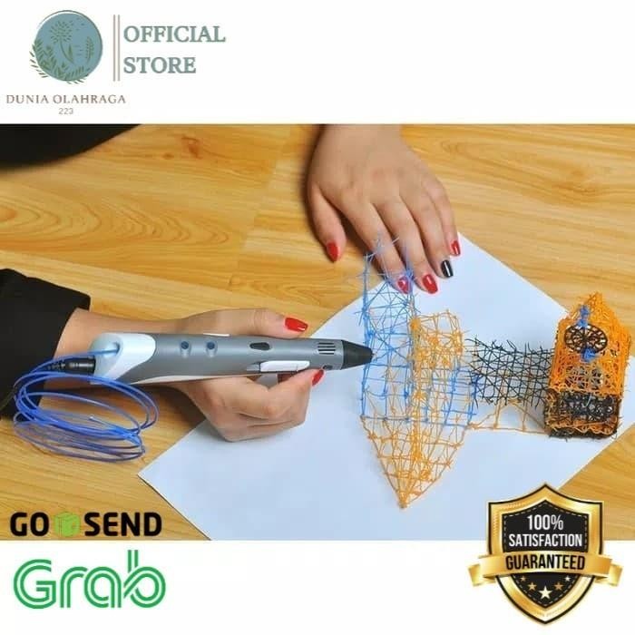 

Ready Stock 3D Printing Pen Stereoscopic Printing Pen For 3D Drawing