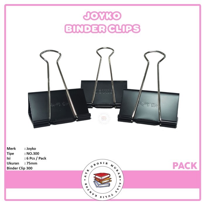 

Joyko - Klip Kertas Binder Clips No.300 - Pa