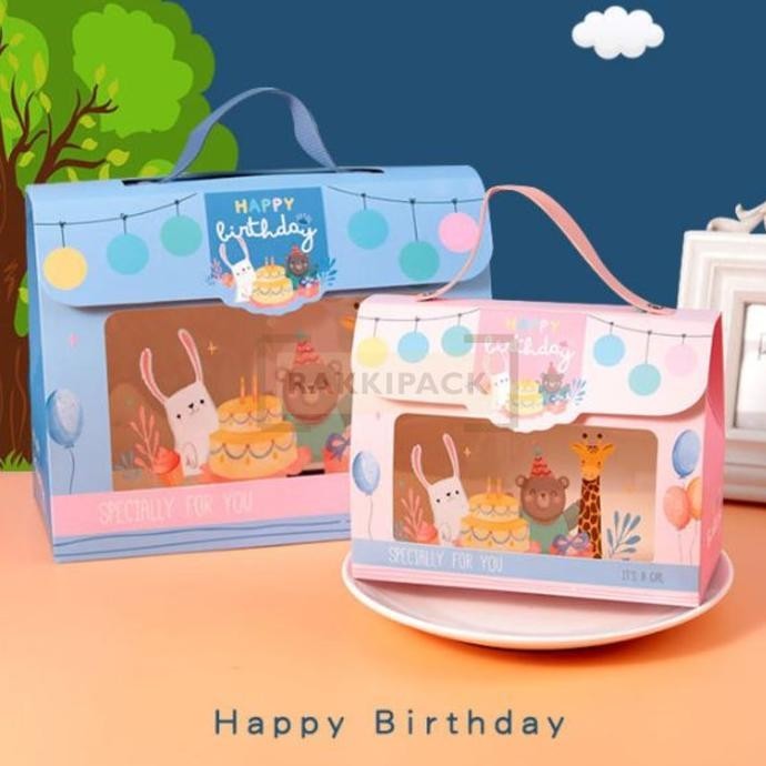 

Buruan serbu] kotak snack persegi panjang goodie bag hampers ultah anak