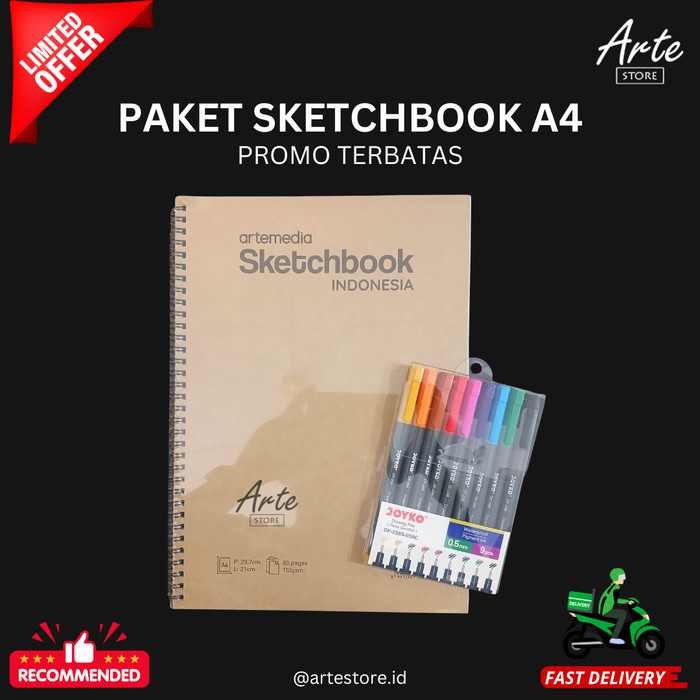 

Buku Sketsa - Artemedia Sketchbook Spiral A5 / A4