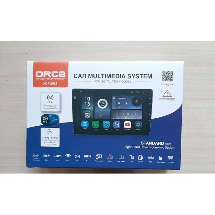 New Headunit Android Orca Standard Series 9 Inch ADR 9988 Ram 4/128