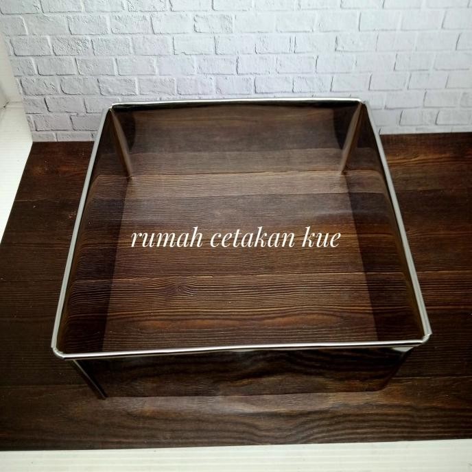 

populer] ring cutter kotak diameter 18cm/ ring pemotong kue bolu/tinggi 7 cm