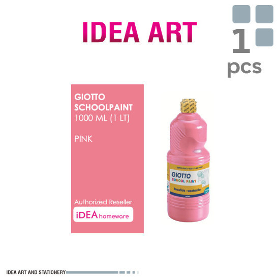 

Giotto School Paint 1000 Ml Pink Merah Muda Cat Air Poster Washable 1L