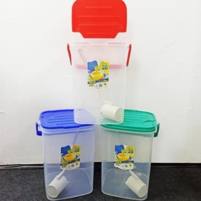 Aquarium Es Kelapa/Aquarium Es Buah/Toples Es Kelapa+Gayung 30Liter