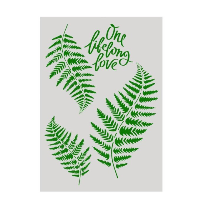 

Plastic Stencil - One Lifelong Love Pattern (29,5X21,0Cm)