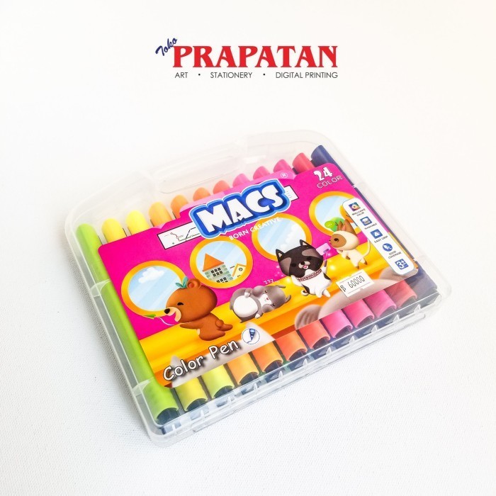 

Macs Color 24 Warna / Marker Spidol