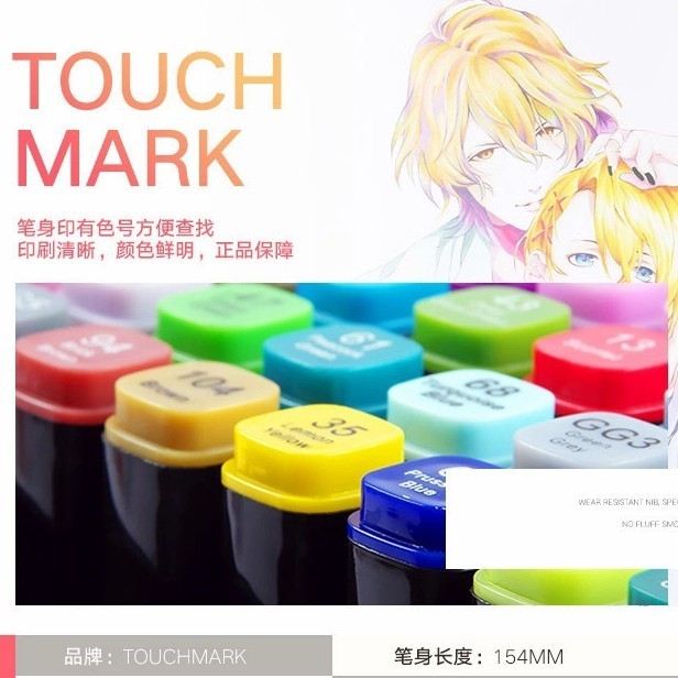 

Touchmark T3 Color Marker Spidol Warna Koc Manga Design 40Pc