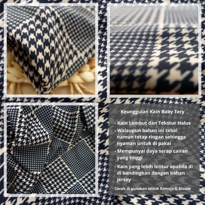 

Kain Motif Kotak Kotak -Flanel Square Bahan Baby Terry-Bts 03(Per 0,5) Pengiriman Cepat