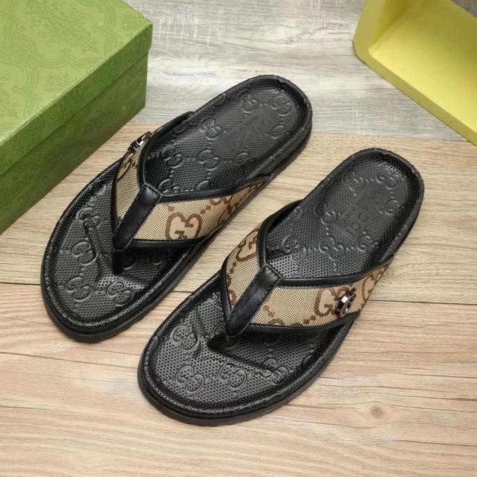 Sandal Branded Mewah Pria Premium Import Mirror / Sandal Pria  #062 Jayasentosa07