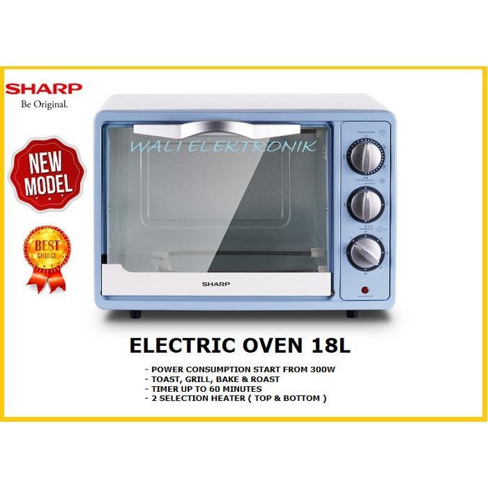 SHARP Oven Toaster Listrik 18 Liter - EO-18BL / OVEN LISTRIK MURAH 18L