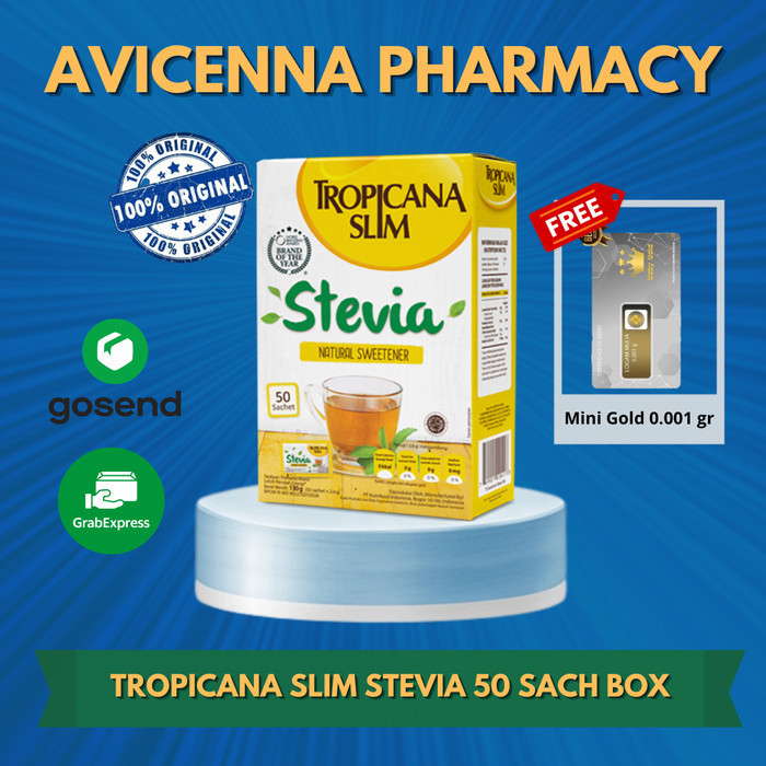 

Ready Tropicana Slim Stevia 50 Sachet - Pemanis Alami