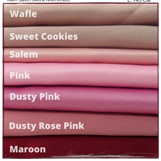 

Kain Sutra Microfiber / Satin Sutra Microfiber (Per 0,5 Meter) Berkualitas