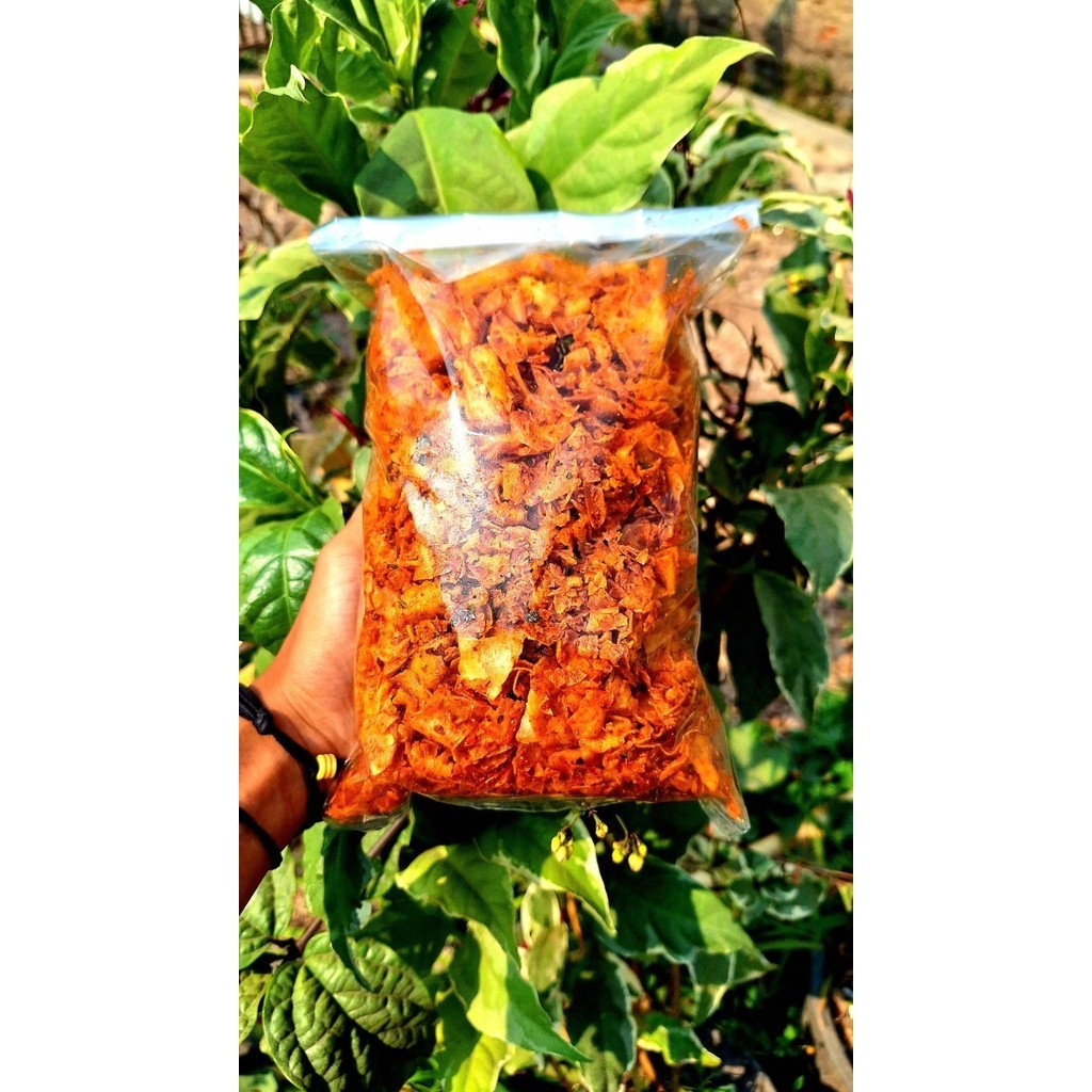 

BERMUTU KERIPIK SINGKONG KRIWIL 1KG PEDAS