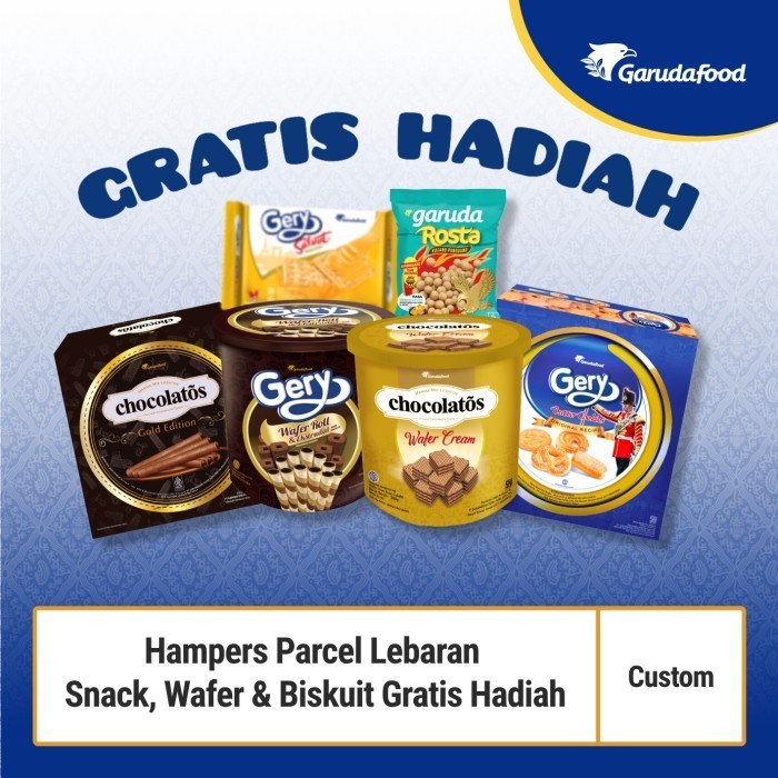 

PROMO SPECIAL Paket 2 Hampers Parcel Lebaran / Snack, Wafer & Biskuit- Gratis Hadiah