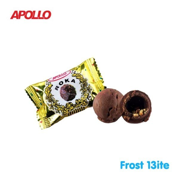 

BERKUALITAS Apollo Roka Wafer Ball Nutty Chocolate / Wafer Bulat Cokelat 50pcs