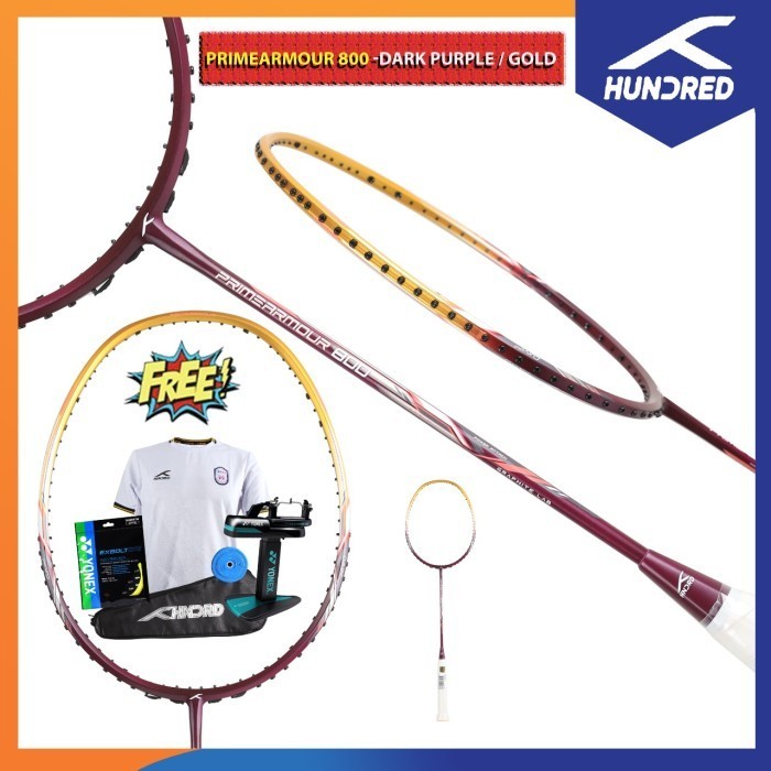 Hundred Raket Primearmour 800 Raket Badminton Original