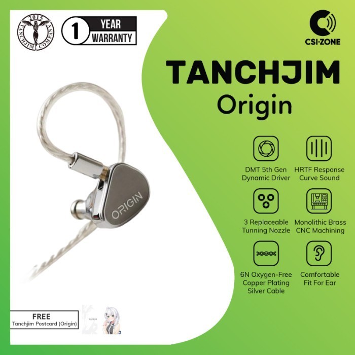 Tanchjim Origin Dmt Generation Dynamic Driver In Ear Monitor Earphone