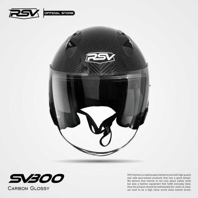 RSV SV300 CARBON GLOSSY DOUBLE VISOR
