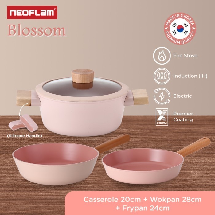 Neoflam Blossom Set / Panci Keramik Induksi