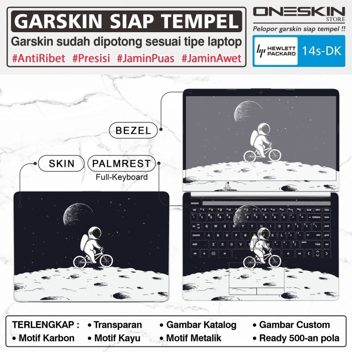 Terlaris Garskin Sticker Laptop HP 14s-dk dk1005au dk1006au dk1122au dk1123au SALE