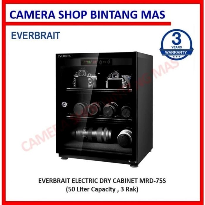 Everbrait Electric Dry Cabinet Mrd-75S For Camera Lens (70 Liter)