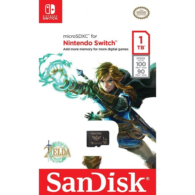 Sandisk Nintendo Switch 1Tb 100Mb/S Microsd