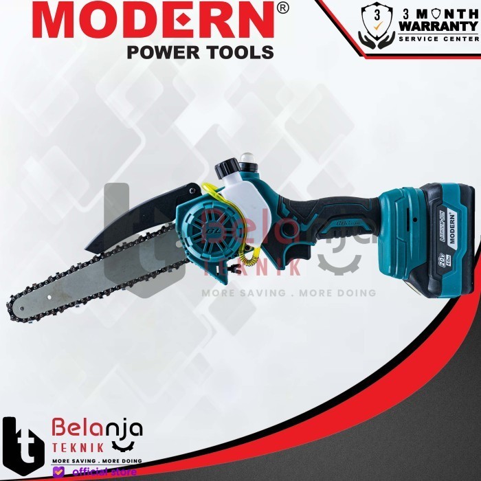 Modern Mini Chainsaw Baterai M-58 Alat Potong Dahan 20V Prunner Mini