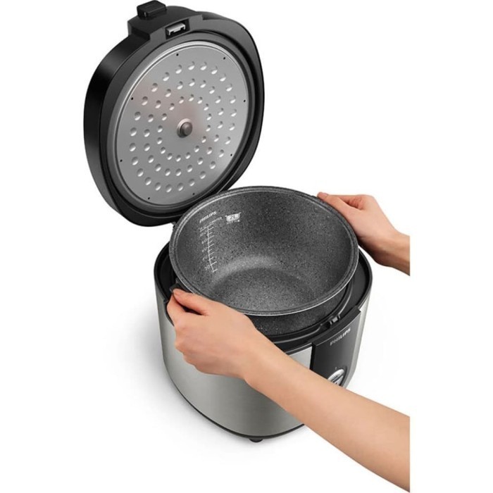 Philips Rice Cooker 2L - Premium Plus Silver Hd3138/33