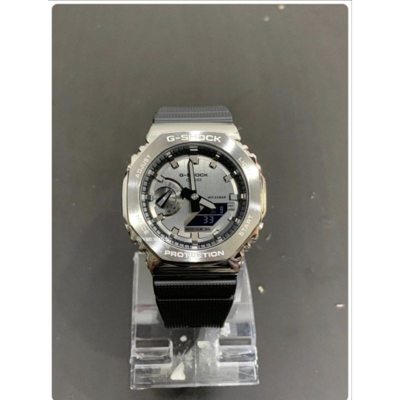 Casio Gshock GM 2100-1A / GM2100-1A Forged Stainless Steel Bezel Carbon Core Guard Original