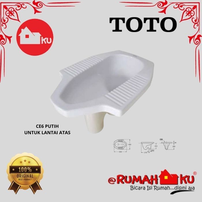 Kloset Jongkok Toto Ce6