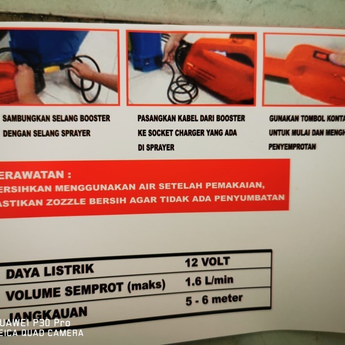 Tembakan Alat Semprot Disinfektan