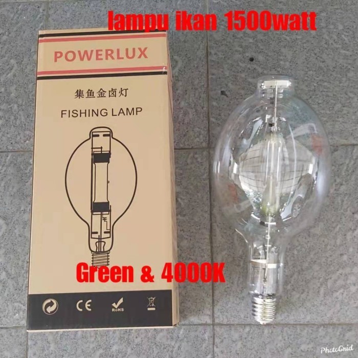 Powerlux Lampu Cumi Fishing Lamp Halogen 1500 Watt