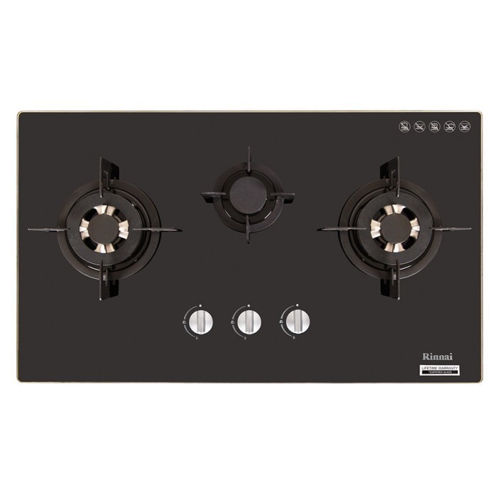 Rinnai Kompor Tanam Rb-713N (Gb) Glass - Rb713Ngb Rb713N Rb713 Rb 713