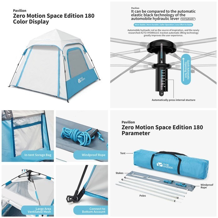 Tenda Otomatis Mobi Garden 3-4P Ex19561004