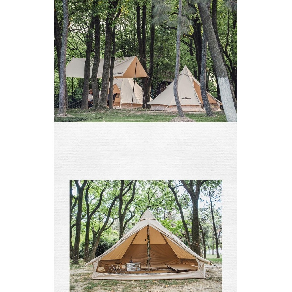 Tenda Cotton Series Naturehike Nh20Zp004 Safari Glamping Camping