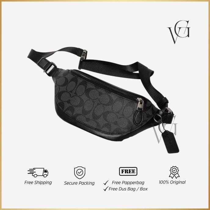 [Coach] Waistbag Tas Kurir Pria / Tas Pinggang Cowok / Tas Coach Bag Webikinar