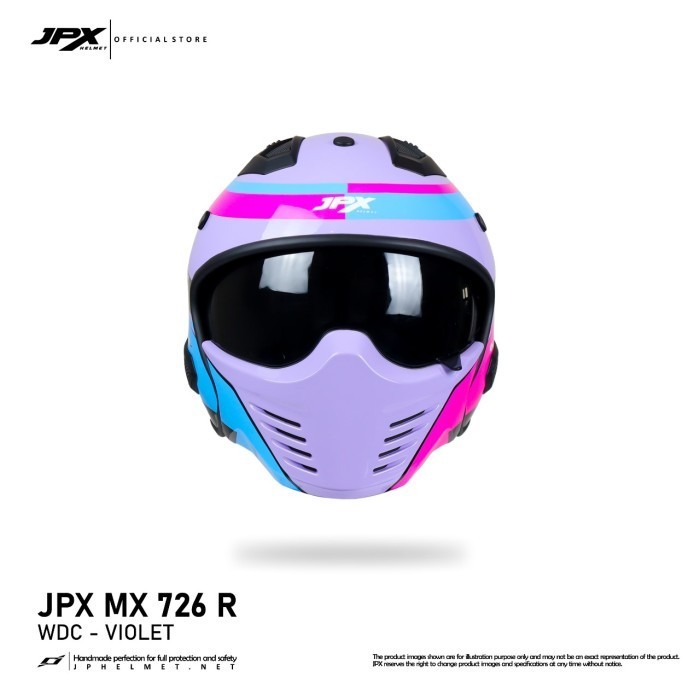 Helm Jpx Full Face Mx-726R - Wdc