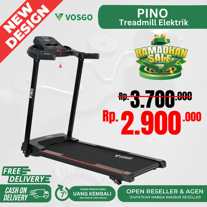 Alat Fitness Treadmill Elektrik Vosgo Pino