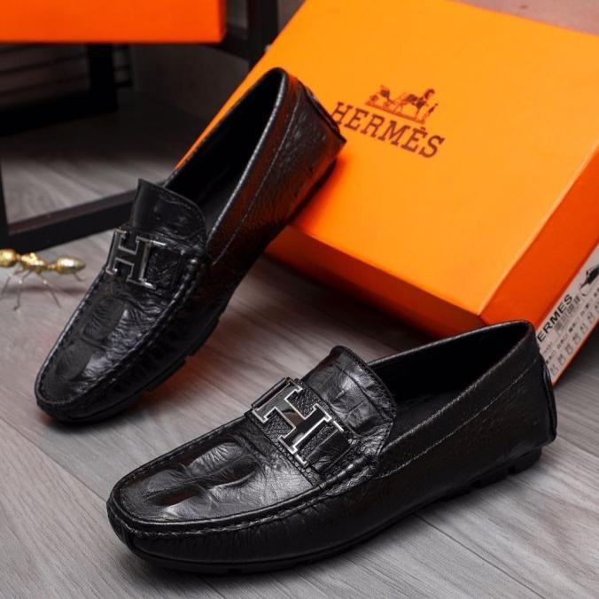 Sepatu Pria Loafers Mirror / Loafers Pria Slip On Branded Mesandi